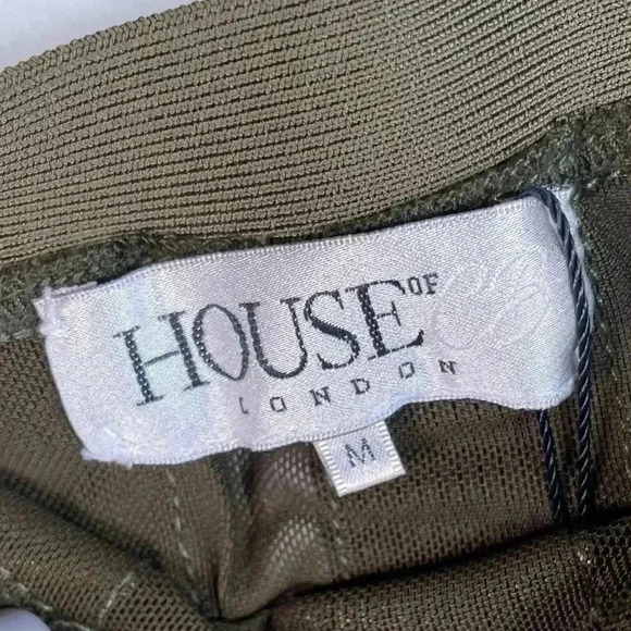 House of CB Olive Khaki Bandage Pencil Skirt - Picture 8 of 9